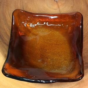 Recycled Glass Tray/ Candle Holder